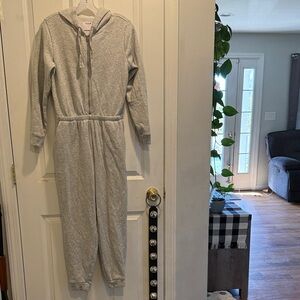 Old Navy Light Gray Hooded Jacket